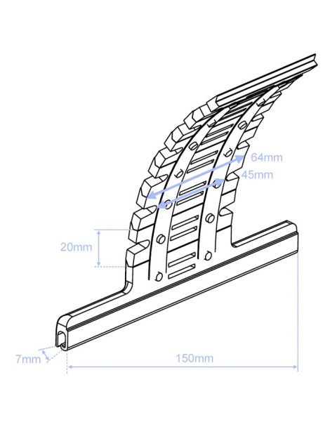 Dispositif de verrouillage Automatique Petite lame 10 maillons