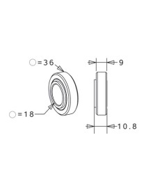 Roulement à bille Ø36mm alésage 18mm