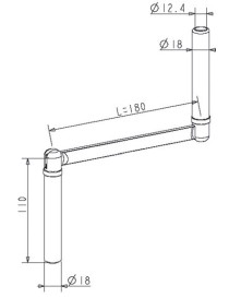 Poignée de Manivelle PROFIL Gris