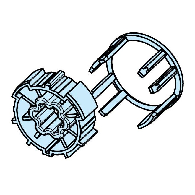 Roue et couronne ZF 54 pour moteur Becker Roue et couronne ZF 54 pour moteur Becker