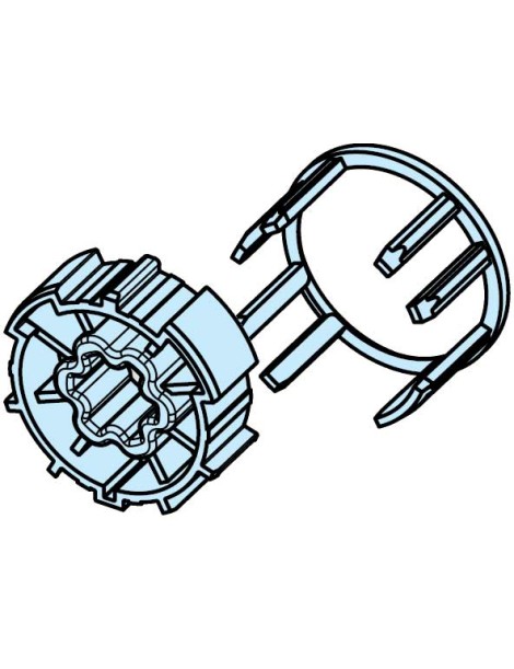 Roue et couronne ZF 54 pour moteur Becker