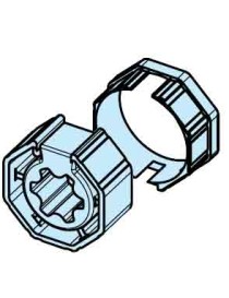 Roue et couronne Octo 40 pour moteur Becker diam35