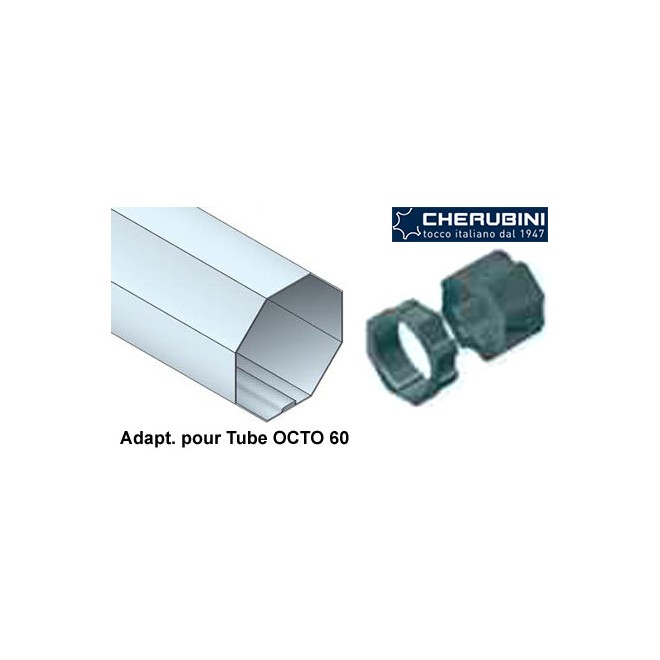 Adaptateurs moteur Cherubini Ø45 - tube octo 60 Adaptateurs moteur Cherubini Ø45 - tube octo 60