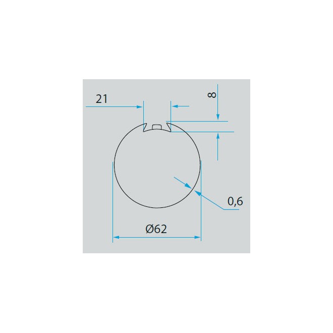 Adaptateurs moteur Cherubini  Ø45 - tube Deprat 62