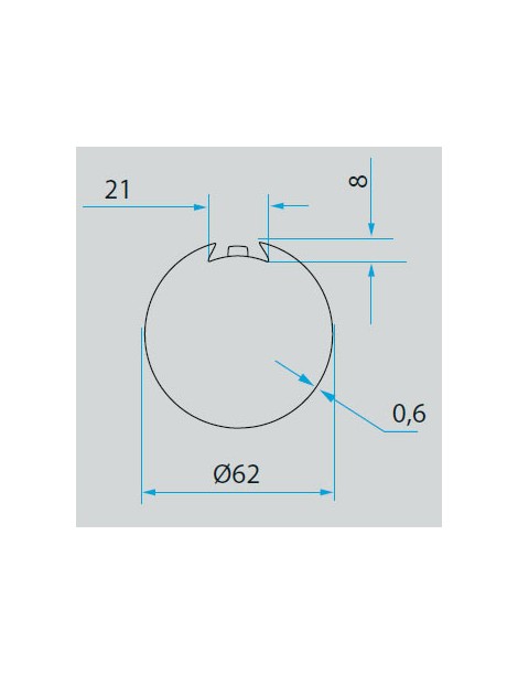 Adaptateurs moteur Cherubini  Ø45 - tube Deprat 62