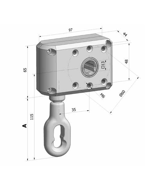 Treuil à vis sans fin 13:1 SFC Blanc