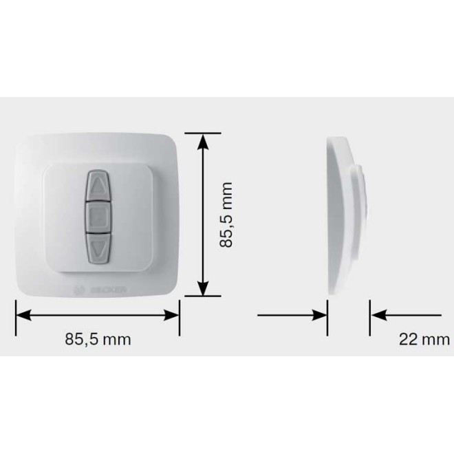 Emetteur EC315 Becker Blanc 5 canaux
