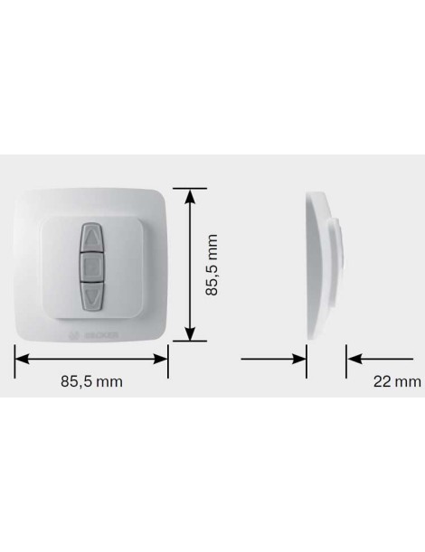 Emetteur EC315 Becker Blanc 5 canaux