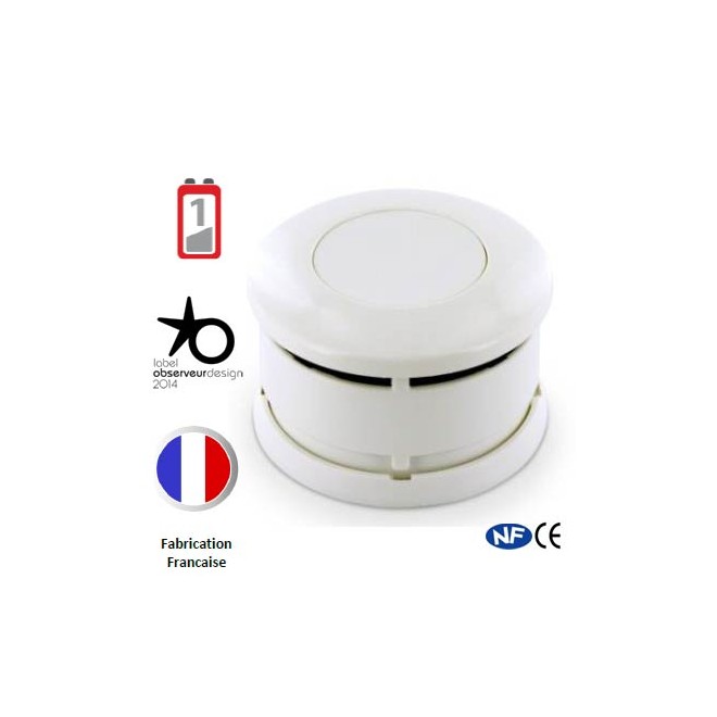Détecteur de fumée Baikal Xeltys 1 an NF CE Détecteur de fumée Baikal Xeltys 1 an NF CE