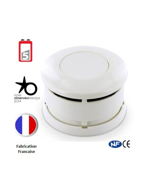 Détecteur de fumée SERENITY Lifebox 1an NF
