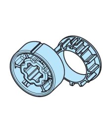 Roue et couronne Rond lisse Ø50mm moteur Becker