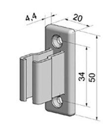 Clip de manivelle Blanc 13-15,5mm