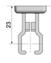Clip de manivelle Blanc 13-15,5mm
