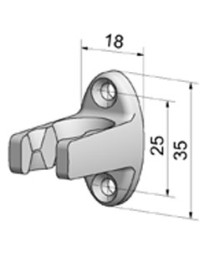 Clip de manivelle Blanc Ø13mm mini