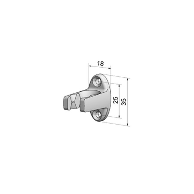 Clip de manivelle Blanc Ø13mm mini Clip de manivelle Blanc Ø13mm mini