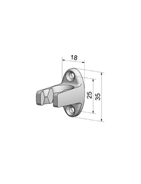 Clip de manivelle Blanc Ø13mm mini