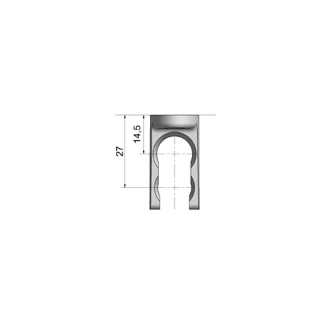 Clip de manivelle Blanc Ø13mm mini