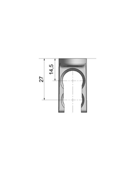 Clip de manivelle Blanc Ø13mm mini