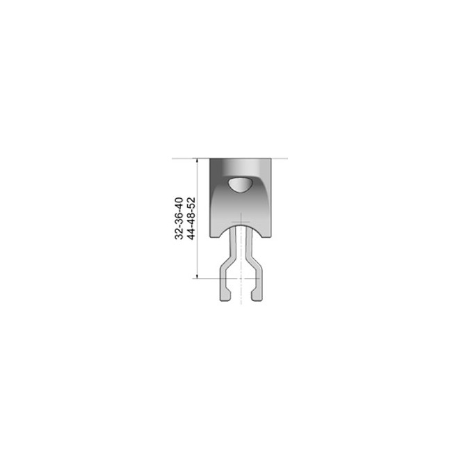 Clip de manivelle Blanc 13-15,5 mm réglable