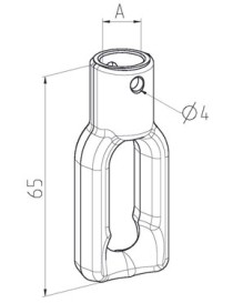 Boucle zamack diamètre 12mm