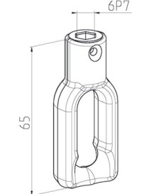 Boucle zamack Hexagonal de 7mm