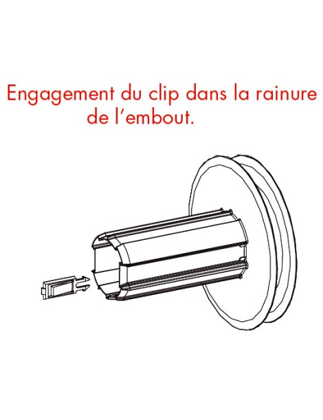 Poulie / Embout monobloc Porte roulement Diam. 170 - OCTO 60