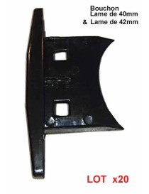 Bouchon de lame 40 et 42mm de volet roulant aluminium