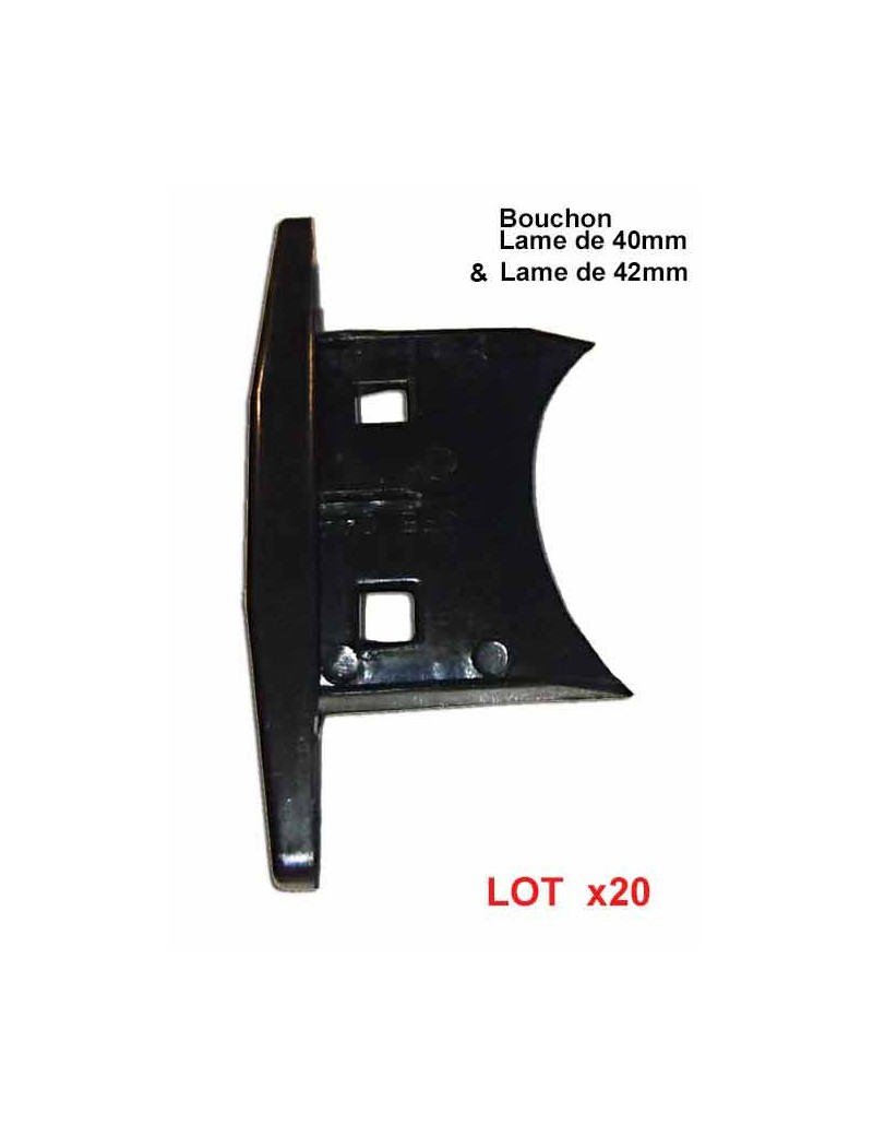 Bouchon de lame 40 et 42mm de volet roulant aluminium