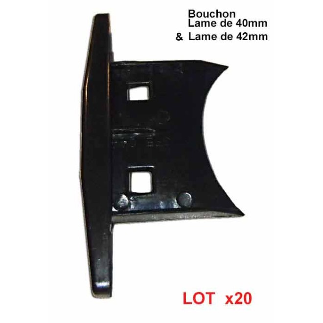 Bouchon de lame 40 et 42mm de volet roulant aluminium