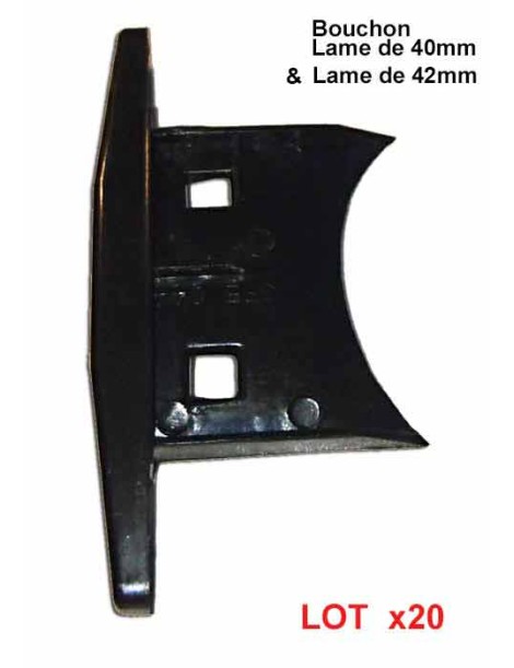 Bouchon de lame 40 et 42mm de volet roulant aluminium
