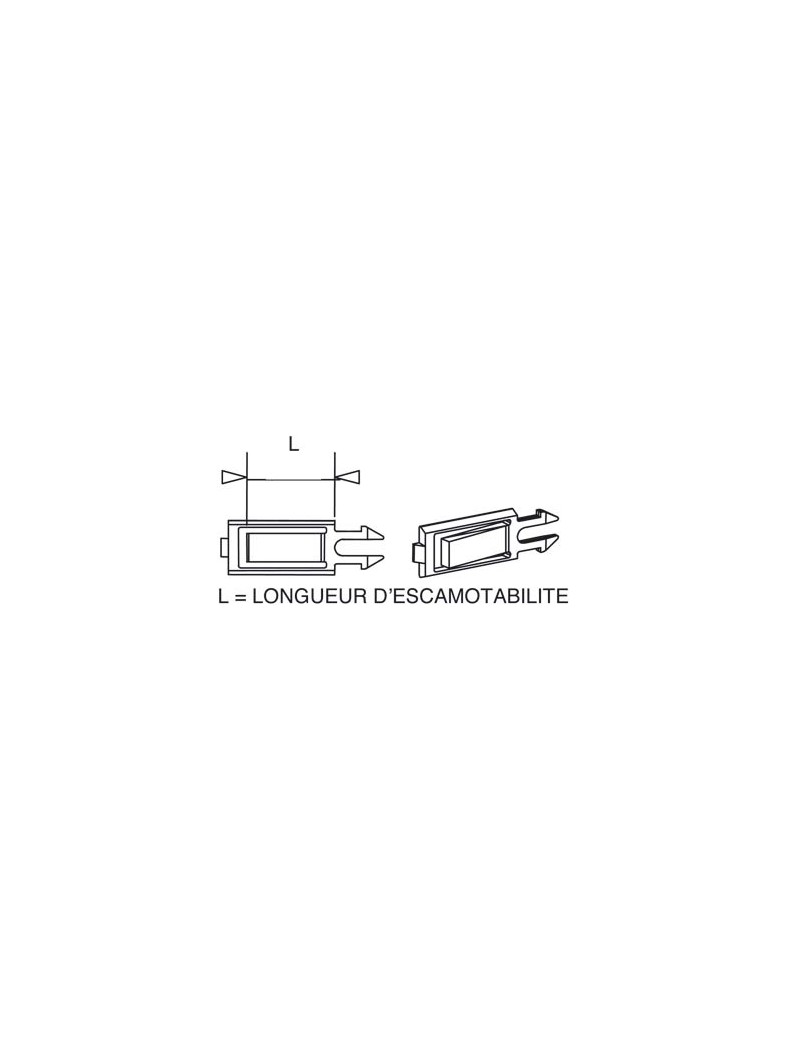 Clip butée pour embout/poulie ZF