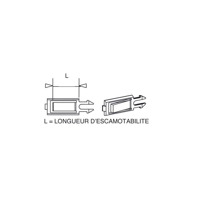 Clip butée pour embout/poulie ZF Clip butée pour embout/poulie ZF