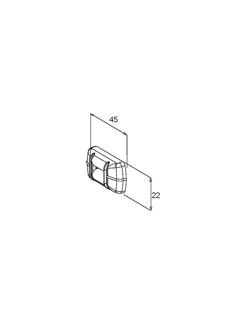 Guide sangle Fixation Horizontale Blanc