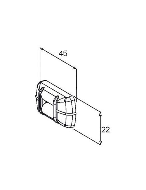 Guide sangle Fixation Horizontale Blanc