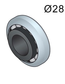 Roulement Ø28 Nylon