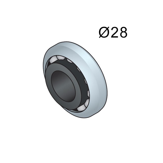 Roulement Ø28 Nylon