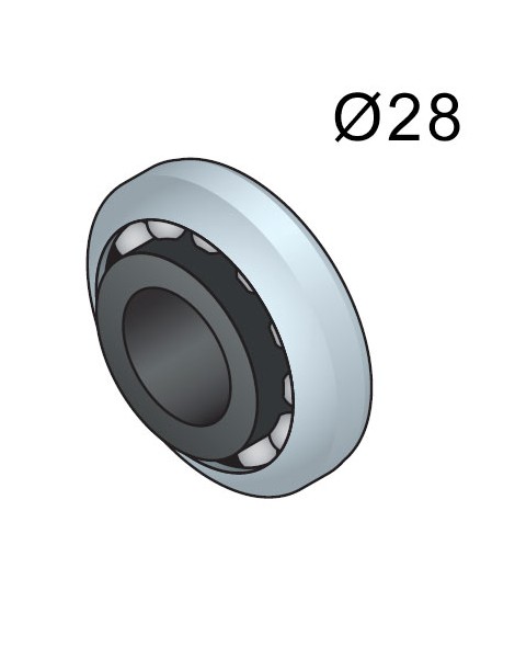 Roulement Ø28 Nylon