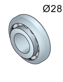 Roulement Ø28 Acier