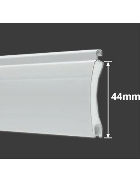 Lame 44mm Aluminium Blanc 160cm de long 