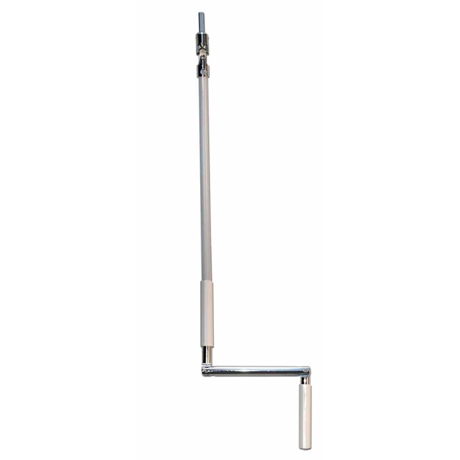 Manivelle Complète Blanc avec cardan carré 8mm Manivelle Complète Blanc avec cardan carré 8mm