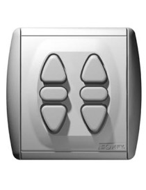 Inis DUO INTEO PF Somfy, double inverseur à encastrer