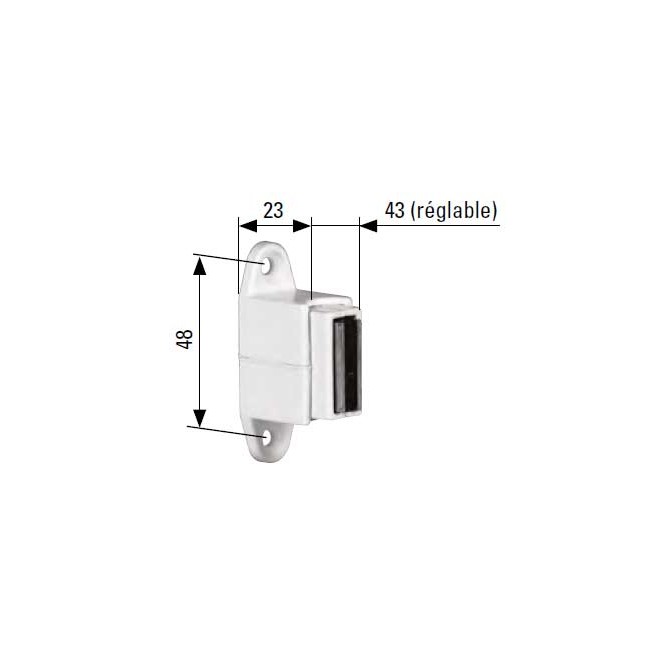 Bloqueur de manivelle Réglable Blanc