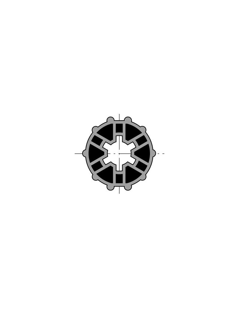 roue moteur Somfy LS40 / Simu T3.5 - Tube rond 40mm x 1mm 