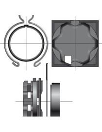 Support moteur Somfy LT50 Caisson Elket