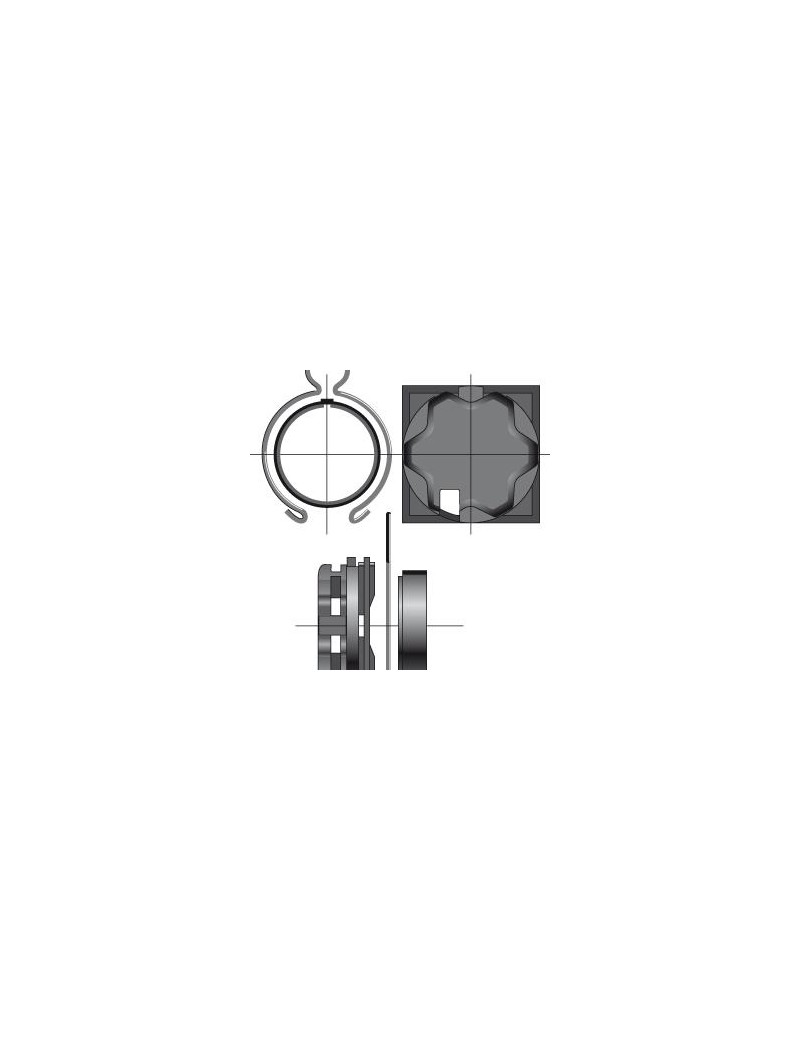 Support moteur Somfy LT50 Caisson Elket