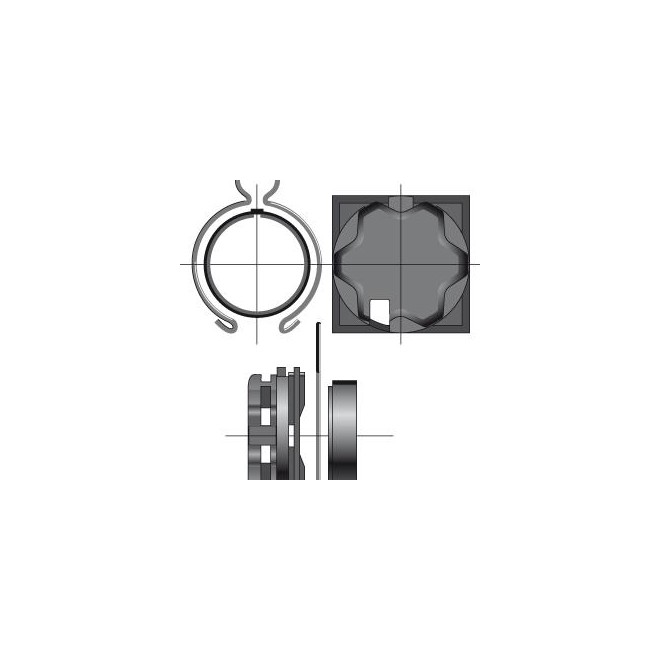 Support moteur Somfy LT50 Caisson Elket Support moteur Somfy LT50 Caisson Elket