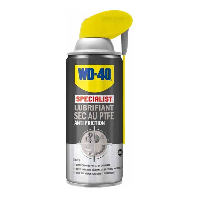 WD-40 Spécialiste Lubrifiant Sec PTFE 400ml WD-40 Spécialiste Lubrifiant Sec PTFE 400ml