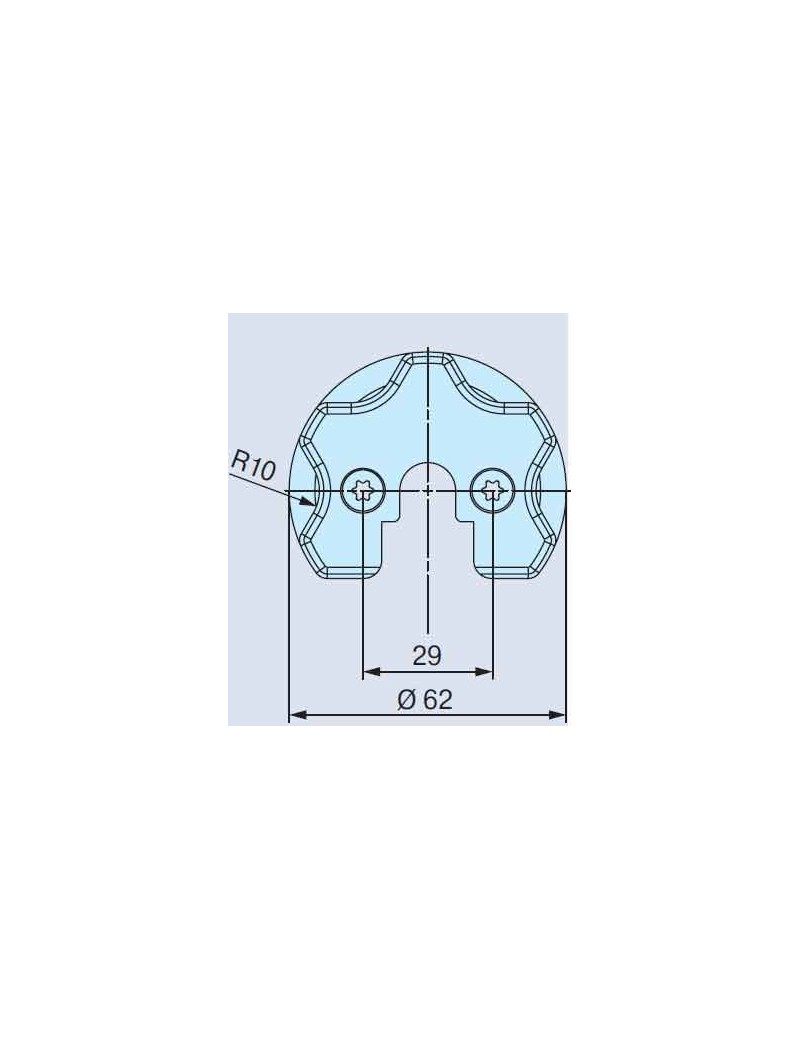 Adaptateur Moteur Becker pour support Somfy Etoile