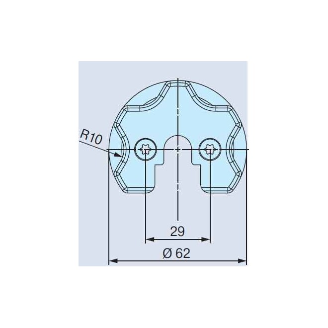 Adaptateur Moteur Becker pour support Somfy Etoile Adaptateur Moteur Becker pour support Somfy Etoile
