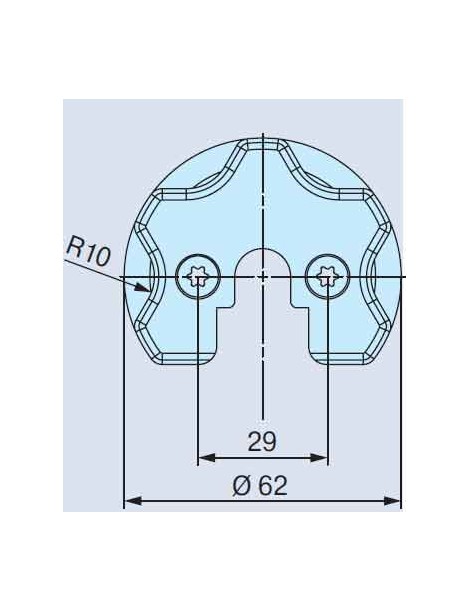 Adaptateur Moteur Becker pour support Somfy Etoile
